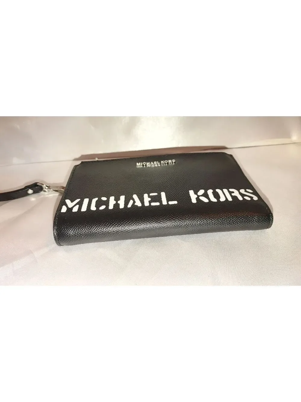 Michael Kors Jet Set Large Double Zip Saffiano Wristlet Wallet